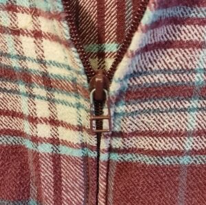 Zip up mauve flannel